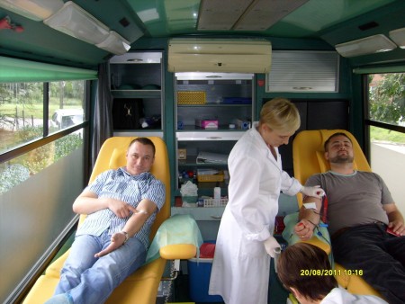 Fotorelacja z poboru krwi dnia 20.08.2011r. w Połchowie